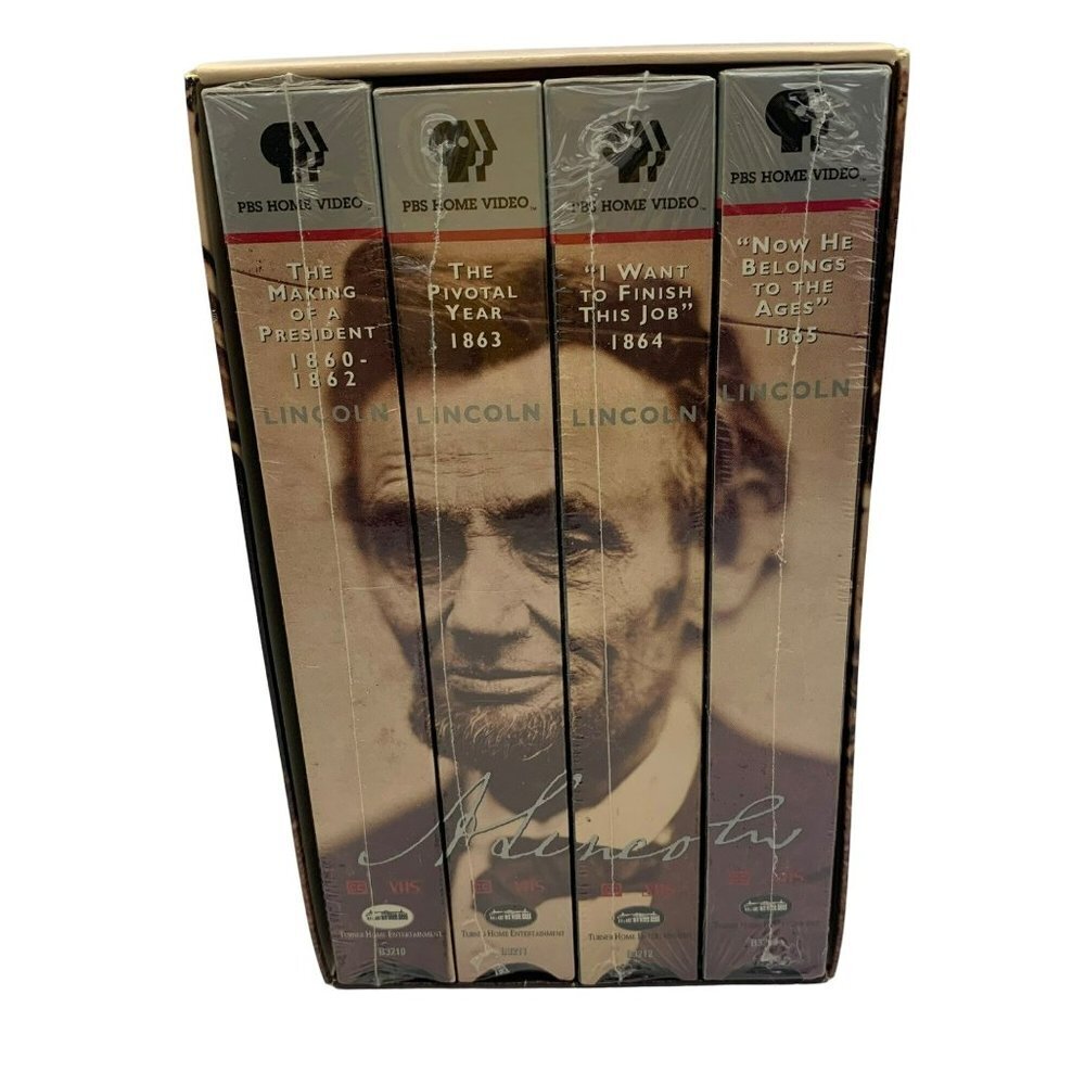 Lincoln Time Life NARRATED BY JAMES EARL JONES - 4 VHS Tape Set (1992)